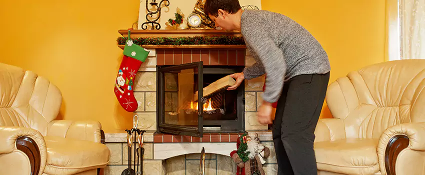 Rusted Metal Fireplace Restoration in Morton, Illinois